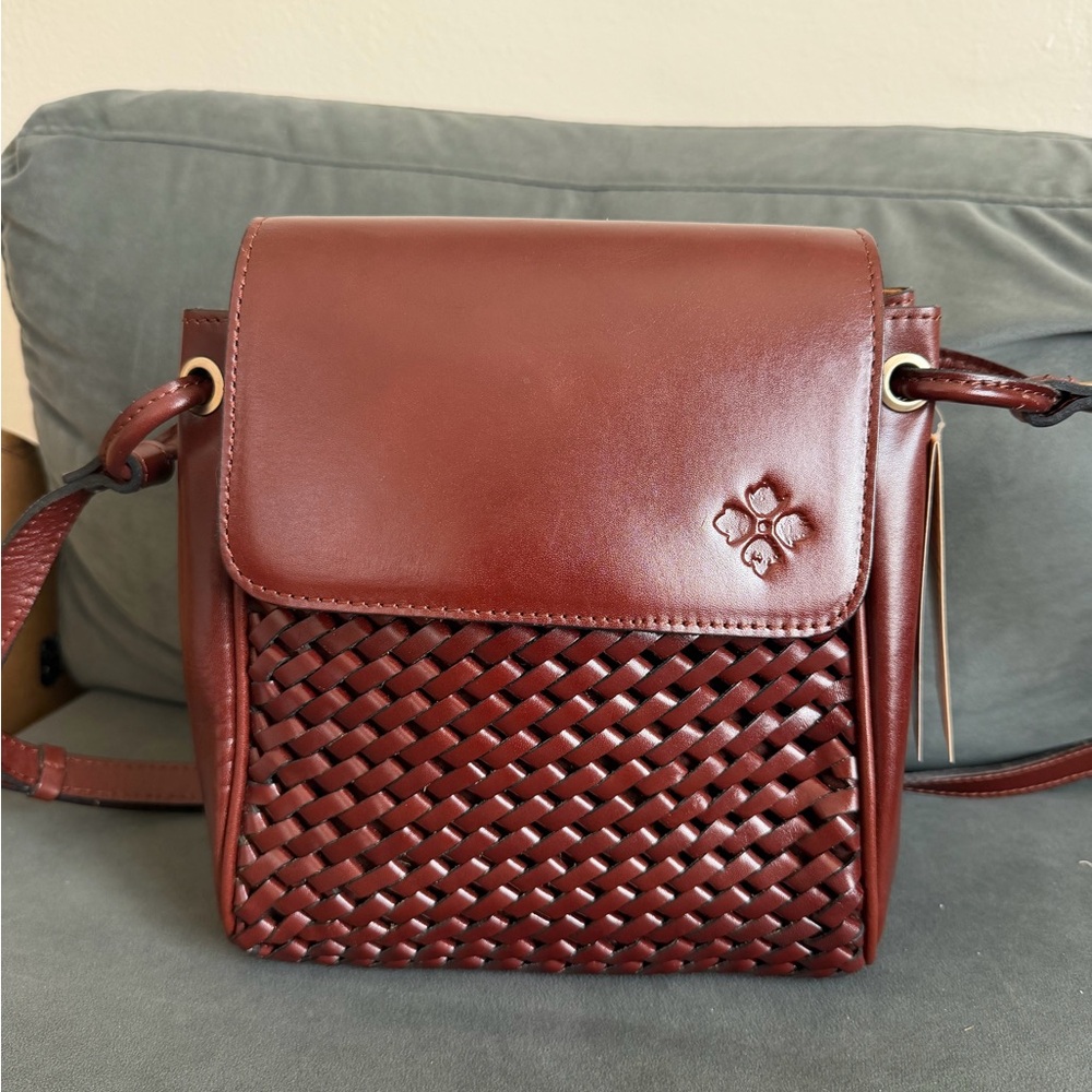 Patricia Nash Brown Leather Crossbody Bag
